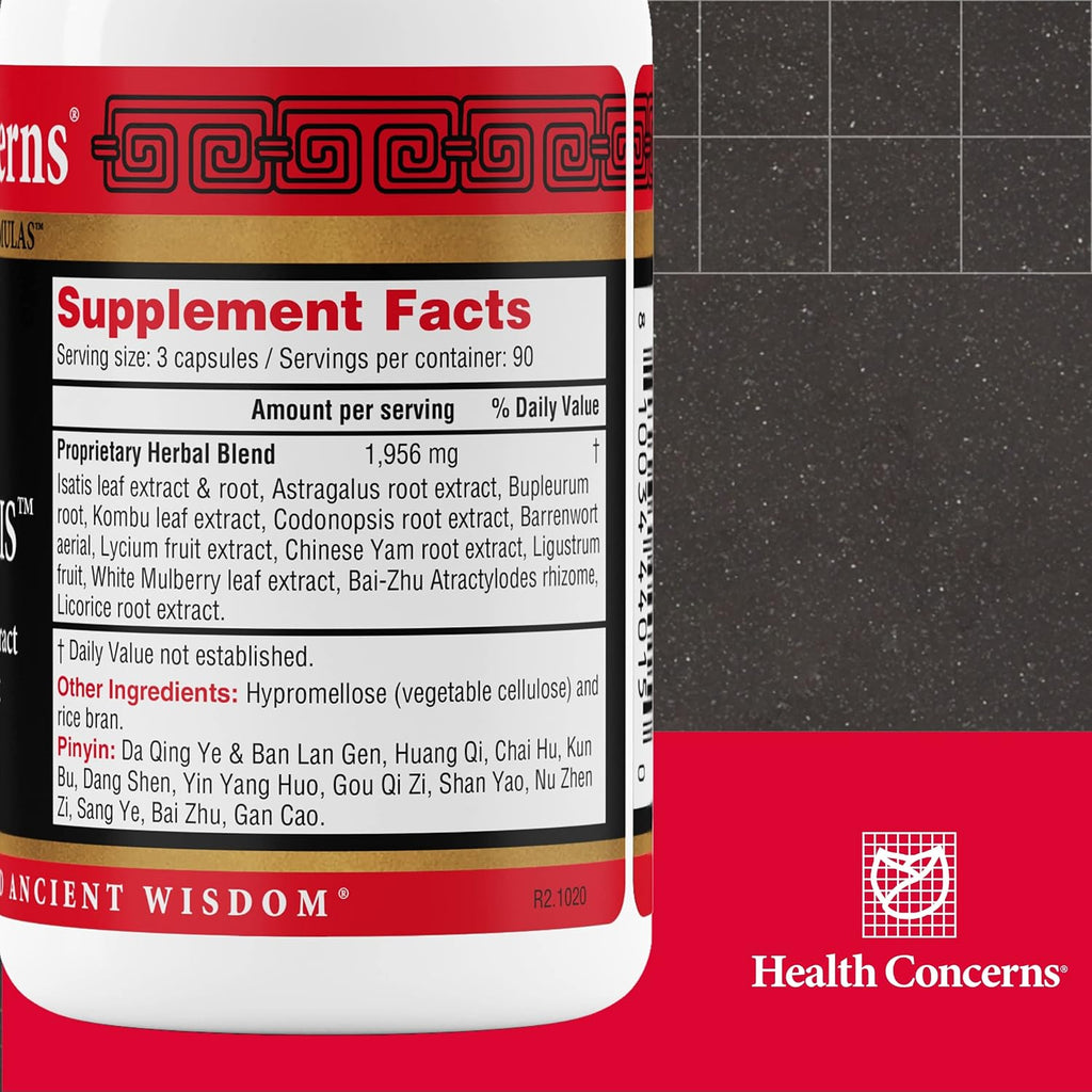Health Concerns Astra Isatis – Complemento de Defensa Inmunitaria y Salud Respiratoria – Fórmula Tradicional China – 270 Cápsulas