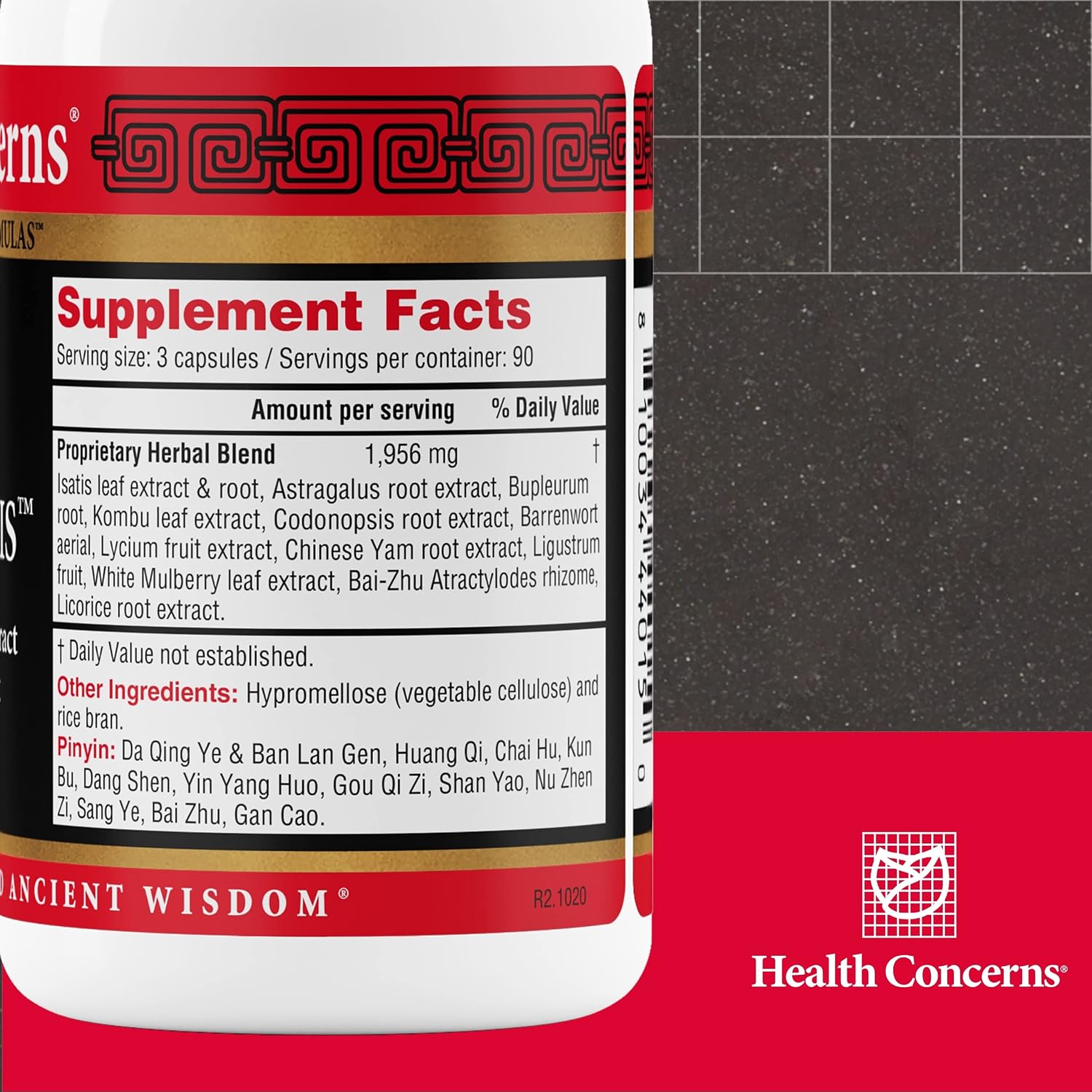 Health Concerns Astra Isatis – Complemento de Defensa Inmunitaria y Salud Respiratoria – Fórmula Tradicional China – 270 Cápsulas
