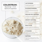 BIOFEMA Calostro Bovino en Polvo - Superalimento Natural para la Salud Digestiva e Inmunitaria