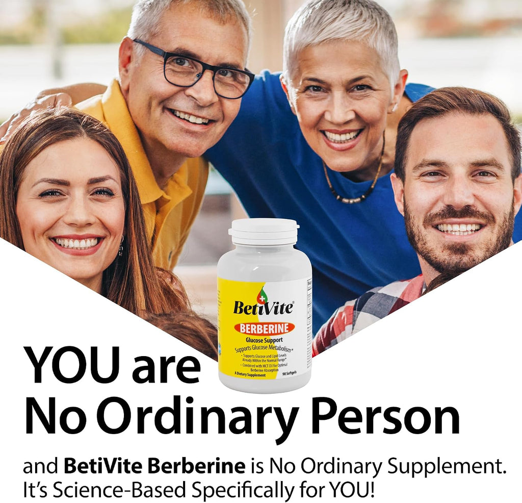BetiVite Berberina con Aceite MCT, 90 Cápsulas Blandas