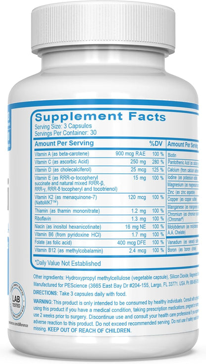 PEScience TruMulti Multivitamínico para Hombres, 90 Cápsulas – Image 6