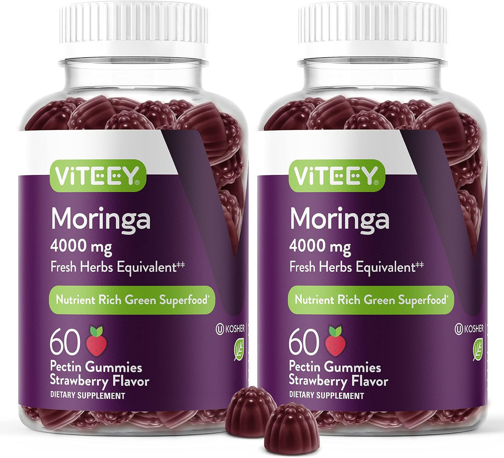 Viteey Moringa Gummies - 4000mg (extracto 10:1) - 120 Gominolas