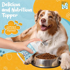 Organic Turkey Tail Mushroom & Liquid Bone Broth Dog Food Topper – Probiotic-Rich, Grain-Free Meal Enhancer for Pets – Supports Immune, Gut & Joint Health – Safe, Human-Grade, Made in USA