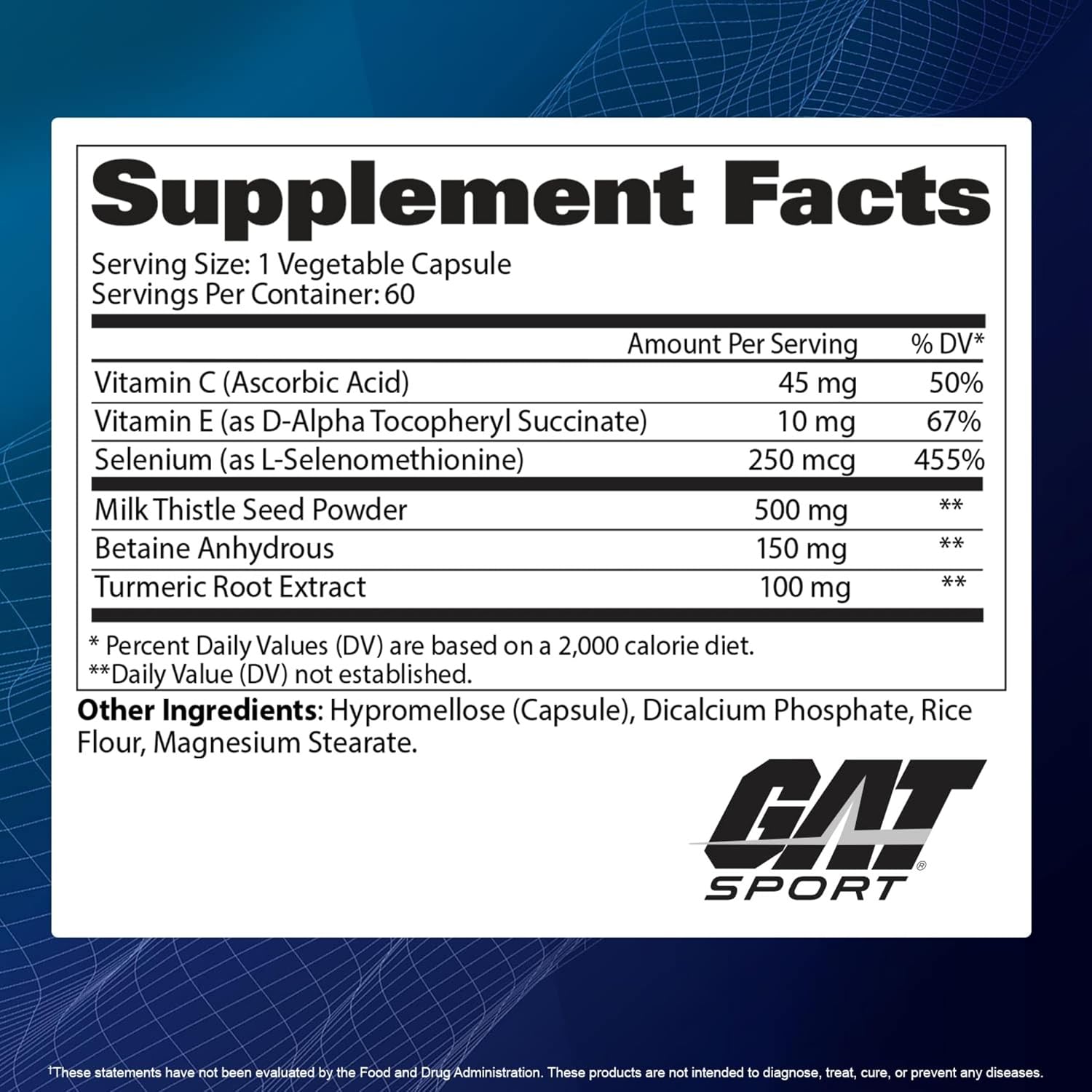 GAT SPORT Essentials Multivitamin Liver Cleanse, 60 Capsules