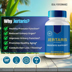 IDEAL PERFORMANCE Jertaris Cápsulas, Suplemento para la Salud de la Próstata - Fórmula Extra Fuerte, Todo Natural (Paquete de 3)