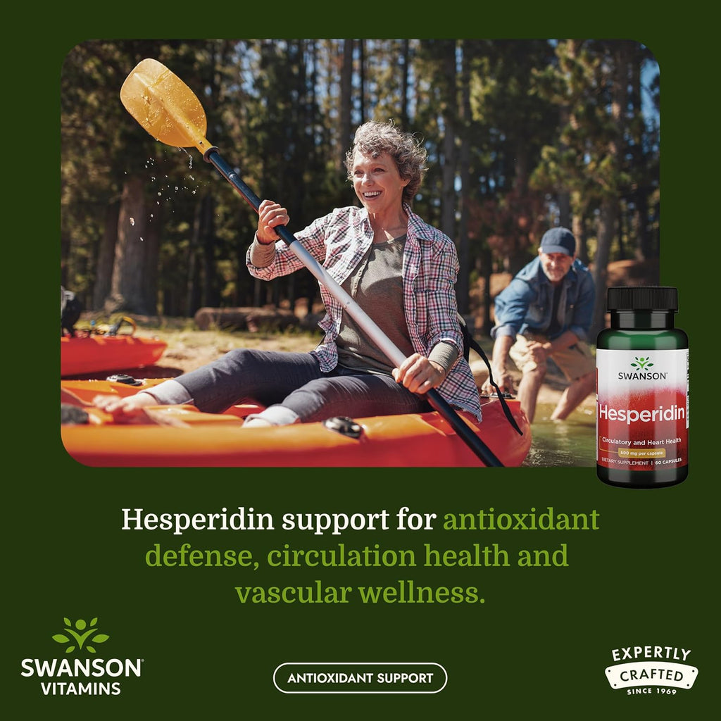 Swanson Hesperidina - Apoyo Cardiovascular y Antioxidante - 60 Cápsulas