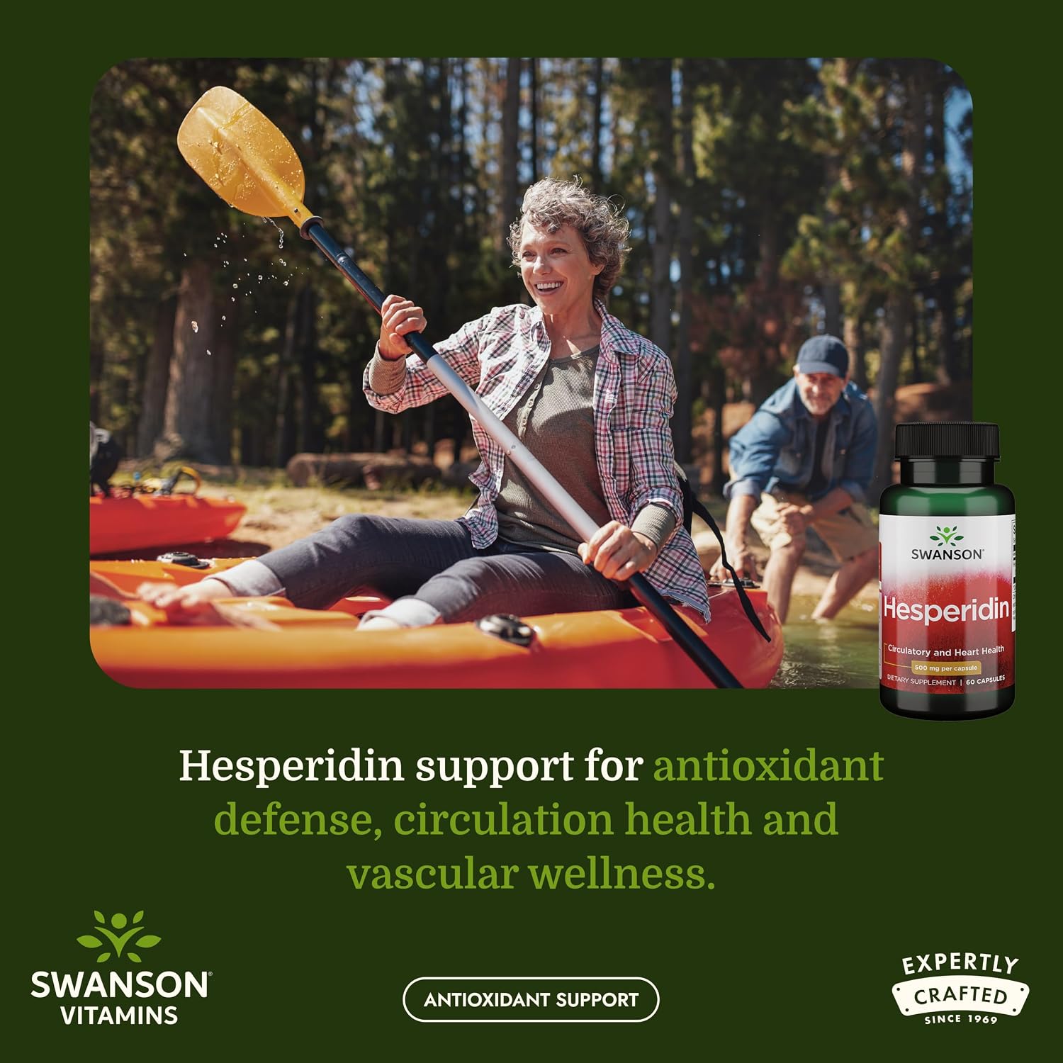 Swanson Hesperidina - Apoyo Cardiovascular y Antioxidante - 60 Cápsulas