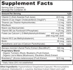 NATURELO Suplemento de Cerebro de Alimentos Integrales - Memoria y Concentración - 60 Cápsulas Vegetales