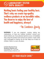Complejo B de Sundance 100% Valor Diario | 100 Comprimidos | Suplemento Vegetariano, No-GMO y Sin Gluten