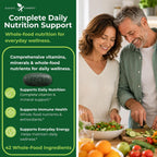 Potent Garden Multivitamínico para Hombres y Mujeres – 42 Frutas y Verduras, Probióticos y Enzimas, Complemento Alimenticio Diario, 90 Comprimidos