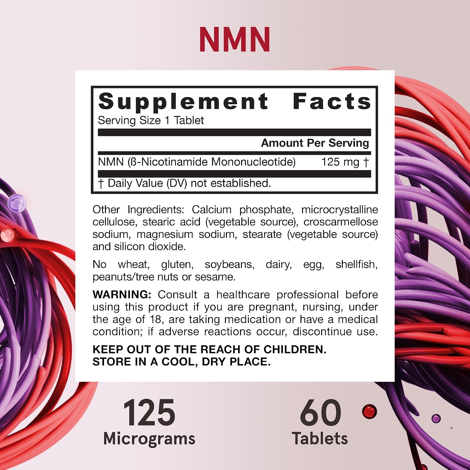 Jarrow Formulas Nicotinamida Mononucleótido (NMN) - 60 Comprimidos - Apoya la Producción de Energía