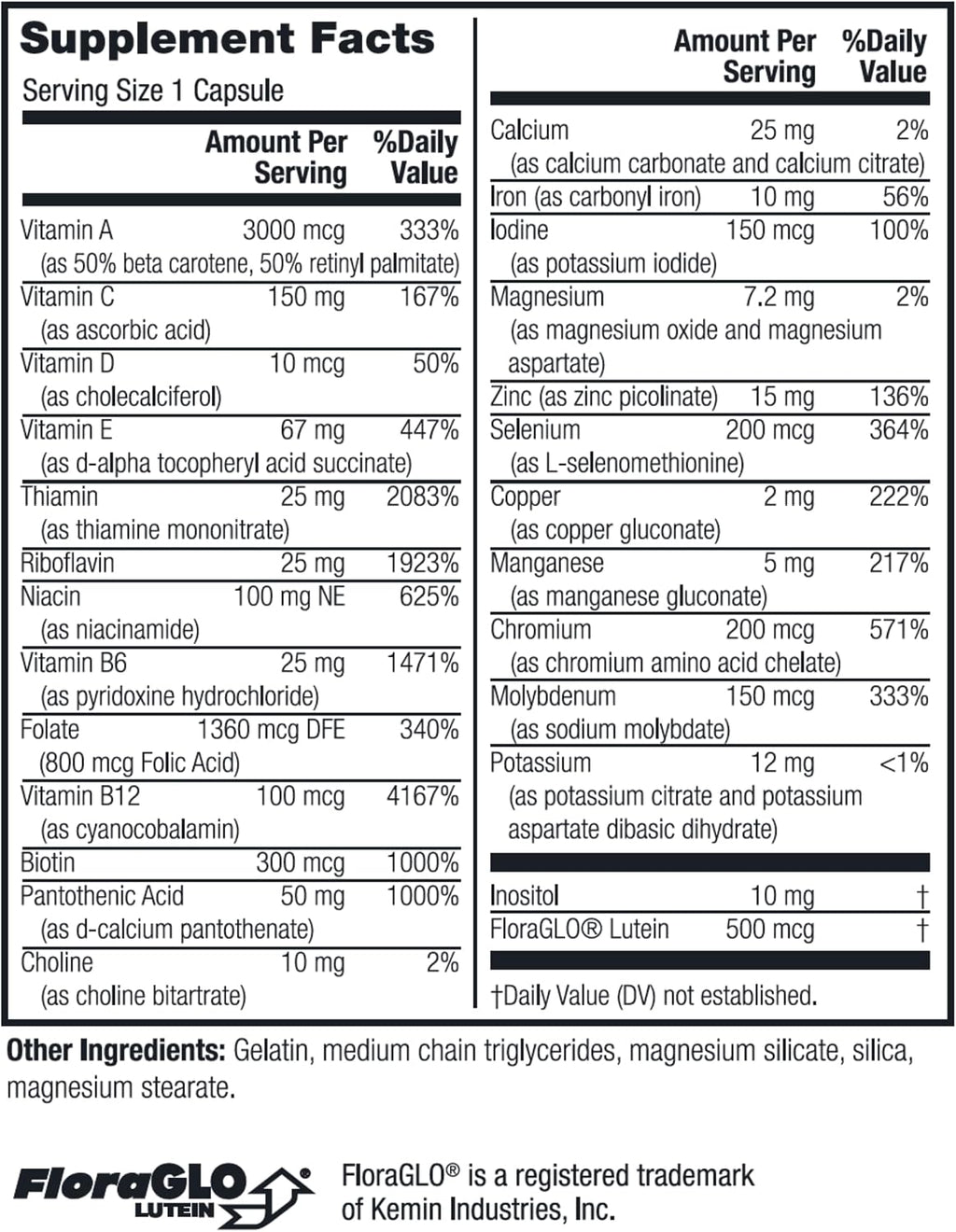 Twinlab Daily One Caps con Hierro - Multivitamínico y Mineral - 180 Cápsulas