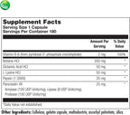 Nutra BioGenesis PanZyme - Multienzima con Betaina HCL y Pepsin - 180 Cápsulas