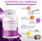 NURAFUSE Complejo B Activo con 5-MTHF, Vitamina B12, B6, Magnesio y Pimienta Negra – Apoyo para el Bienestar Cerebral, Salud Cardíaca y Nerviosa