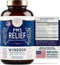 Suplemento para el Síndrome Premenstrual con Chasteberry, Maca y Ashwagandha - Alivio del Período, Hinchazón, Apoyo al Estado de Ánimo, Equilibrio Hormonal - 60 Cápsulas Veganas