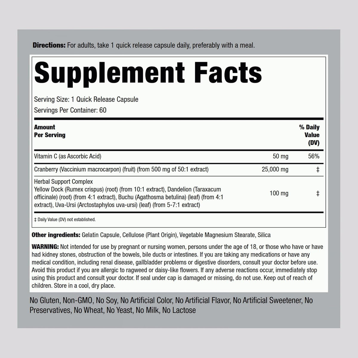 Piping Rock Kidney Support | 60 Cápsulas | Fórmula Care & Restore | No GMO, Sin Gluten – Image 2