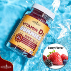 NEW AGE Vitamin D3 5000 IU Gummies - 120 Gominolas (Pack de 2)