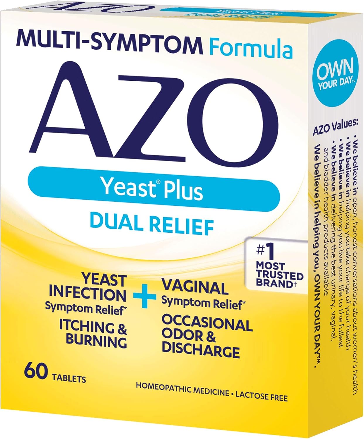 AZO Plus Multivitamínico, 180 Comprimidos (3 Paquetes de 60)
