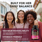 NUTRAHARMONY Multivitamínico para Mujeres 47 en 1 con Complejo B, Hierro y Alimentos Integrales - 90 Cápsulas (3 Meses)