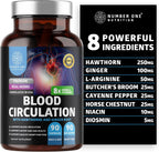 Number One Nutrition Suplemento Premium para la Circulación Sanguínea con 8 Hierbas y Vitaminas
