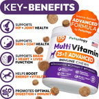 Petsology Multivitamínico Masticable para Perros - 170 Comprimidos - con Glucosamina y Condroitina