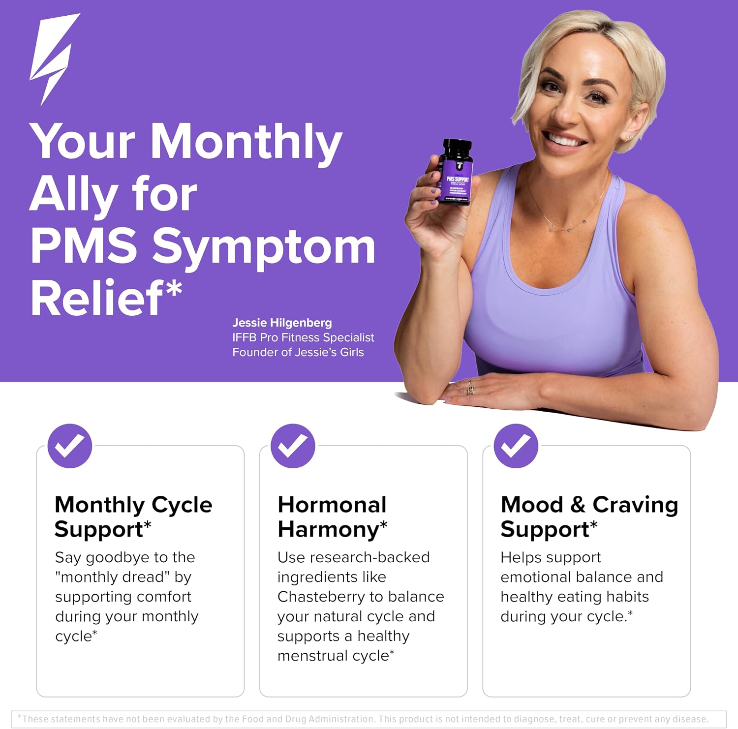 Inno Complete PMS Support - Suplemento para el síndrome premenstrual con sauzgatillo, vitamina B6 y calcio (28 cápsulas)