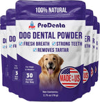 Pup Labs ProDenta - Polvo Natural para Eliminar Sarro y Mal Aliento en Perros, 180 Cucharadas
