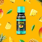 ONNIT Alpha Brain Focus Shot, Sabor Tropical, 6 unidades, Certificado IGEN™ No GMO