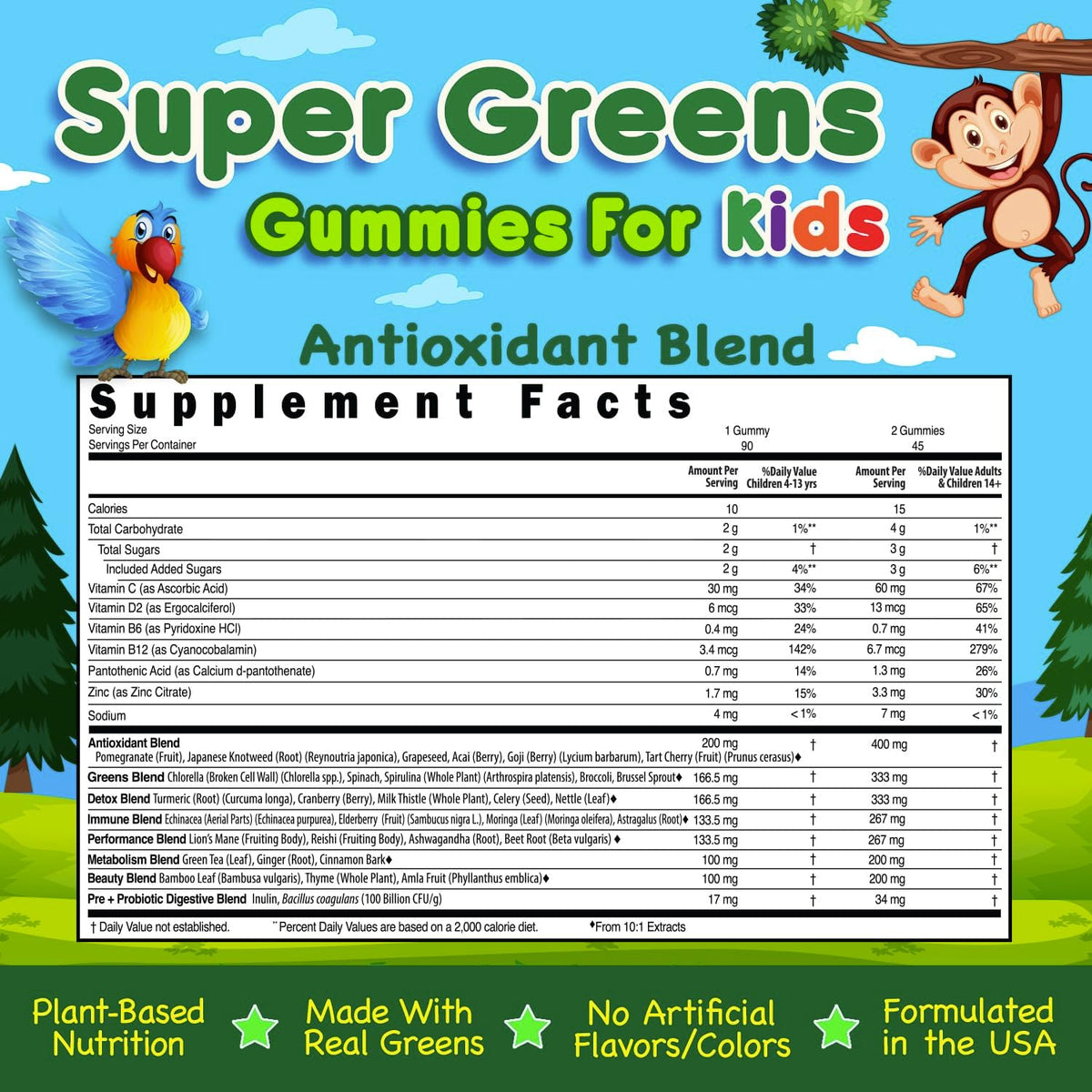 Infusions Super Green Gummies para Niños - – Formato: Las gominolas suelen ser mejor aceptadas que las pastillas o – Image 6