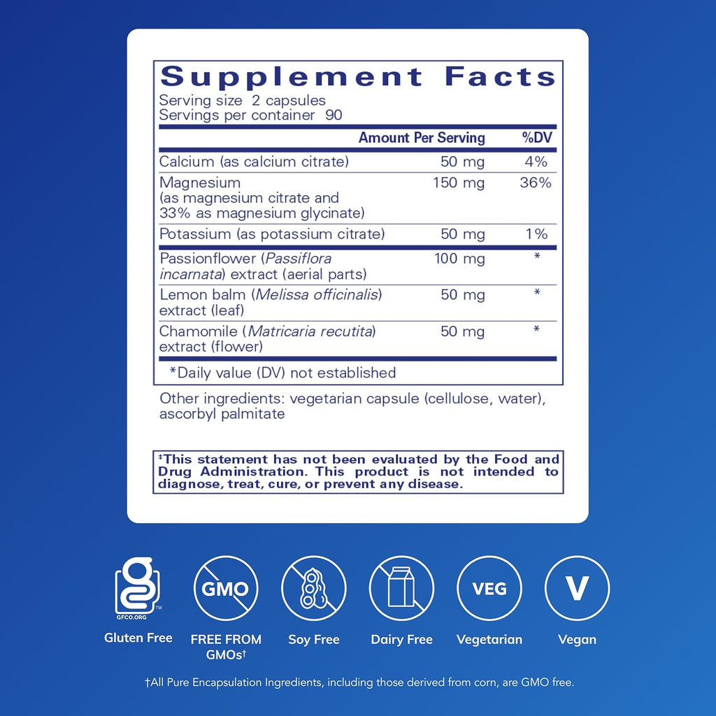 Pure Encapsulations Muscle Cramp/Tension Formula | Suplemento para Calambres Musculares y Tensión | 180 Cápsulas