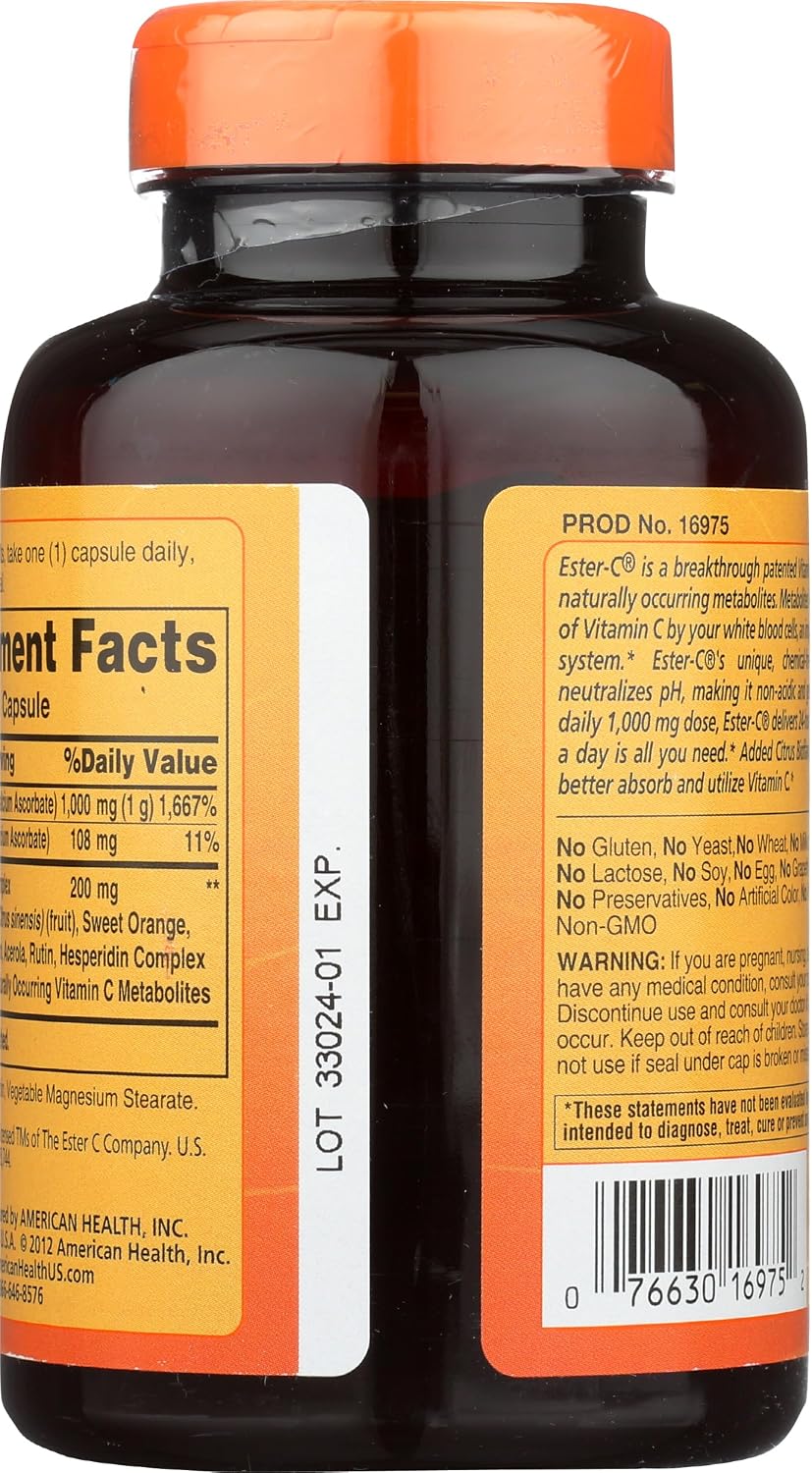 Ester-Vitamina C con Bioflavonoides Cítricos 1000 mg 90 Cápsulas