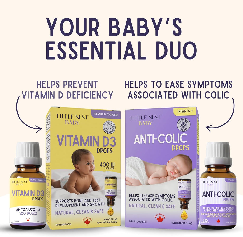 Baby Vitamin D3 Drops 400 UI – Gotas de Vitamina D3 para Bebés