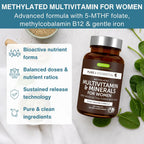 Igennus High Potency Methylated Multivitamin for Women with Gentle Iron