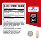 Prevagen Extra Strength - 60 Cápsulas (Suministro para 2 Meses) | Formulado para tu Cerebro | 20mg de Apoaequorina + Vitamina D3