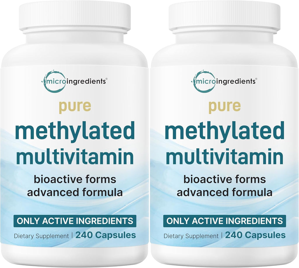 Micro Ingredients Multivitamínico Metilado Puro - 240 Cápsulas | Fórmula 19 en 1 con Vitaminas y Minerales