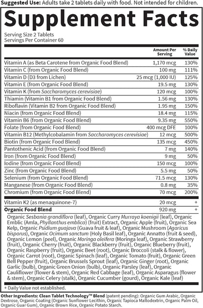Garden of Life Multivitamínico Orgánico para – Función tiroidea: El yodo presente en la fórmula contribuye a la – Image 5