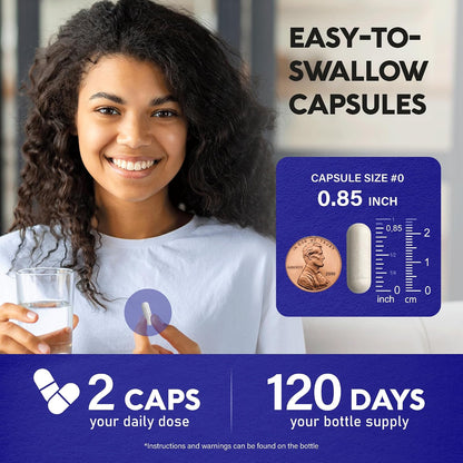 L-Teanina 400 mg | Suplemento de Relajación y Sueño | 240 Cápsulas Veganas – Image 6