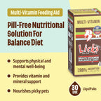 Licks Multi-Vitamin - Daily Nutritional Support for Puppies, Adults, and Seniors - Canine Multivitamin with Calcium, Vitamins A, D, E, and B12 - Pill-Free Gel Packets - 30 Packets