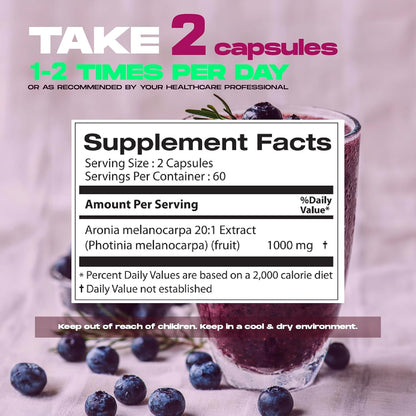 Extracto de Aronia Berry 20:1 – 120 Cápsulas de 500 mg – Image 4