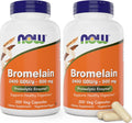 NOW Foods Bromelina 500 mg, 200 Cápsulas Veganas (Pack de 2)