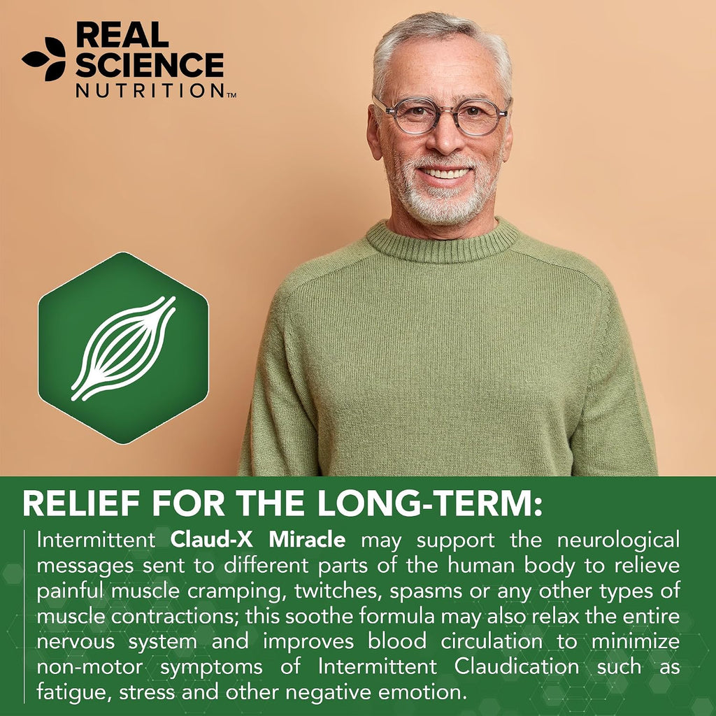 Real Science Nutrition Intermittent Claud-X – Suplemento Multivitamínico para el Bienestar Muscular