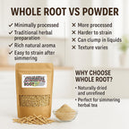 Raíz de Ashwagandha Orgánica | Withania Somnifera | Cultivada en Oregón | 100% Natural y No GMO | 113 g (4 oz)