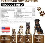 Suplemento de Hongo Cola de Pavo para Perros – 170 Chewables – Multivitamínico con Hongos, Glucosamina y Probióticos