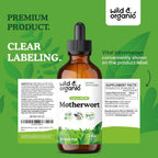 Wild & Organic Tintura de Motherwort - 4 fl oz (118 ml)
