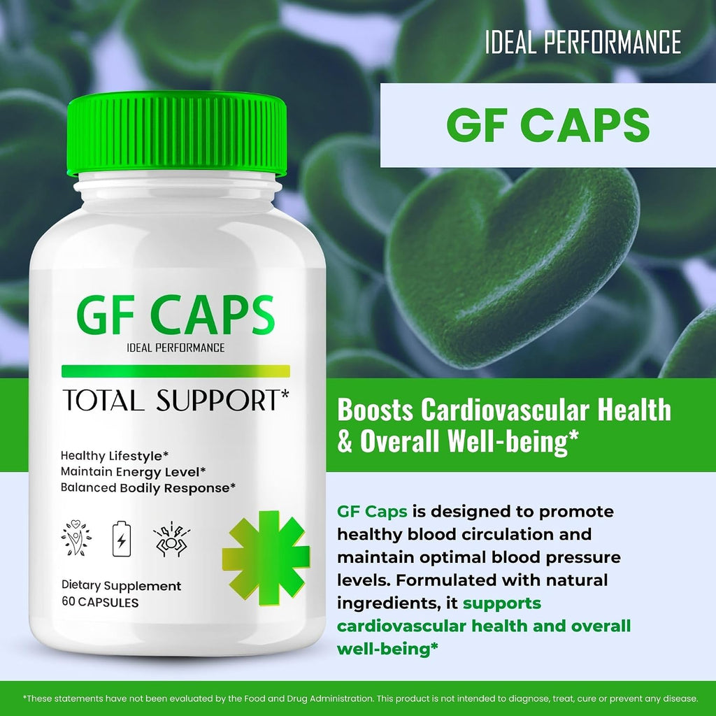 GF Caps Advanced Blood Formula - Cápsulas para Circulación Saludable (3 Pack)