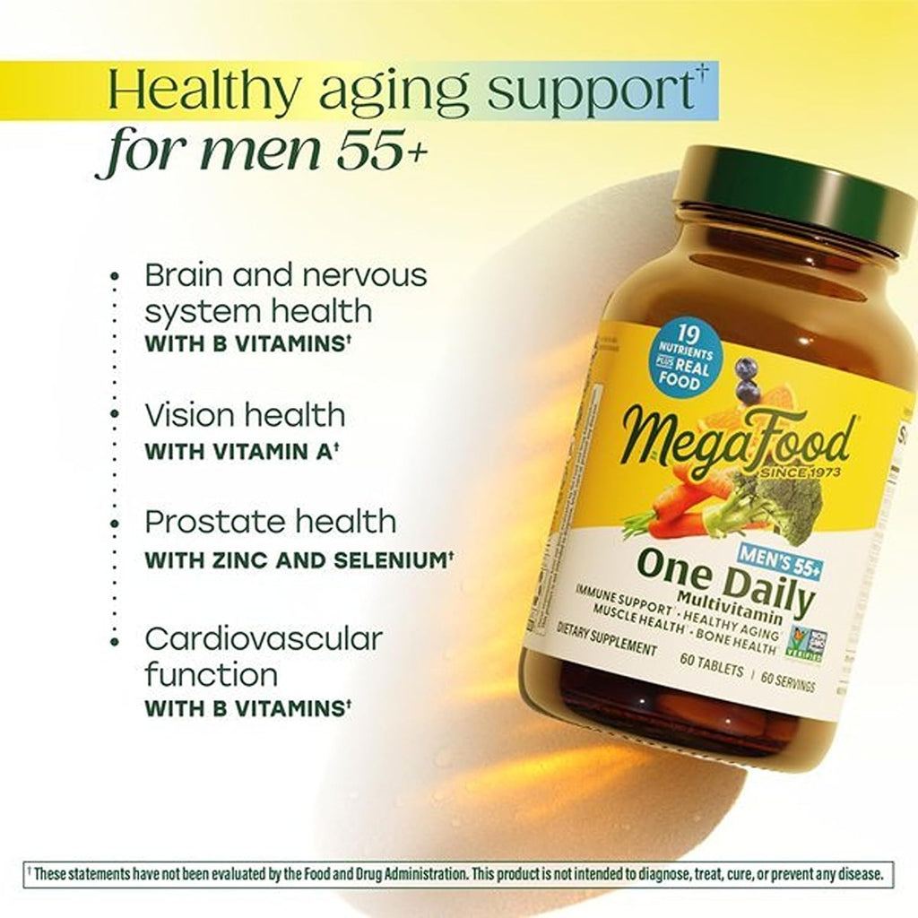 MegaFood Multivitamínico para Hombres 55+ - 120 Comprimidos
