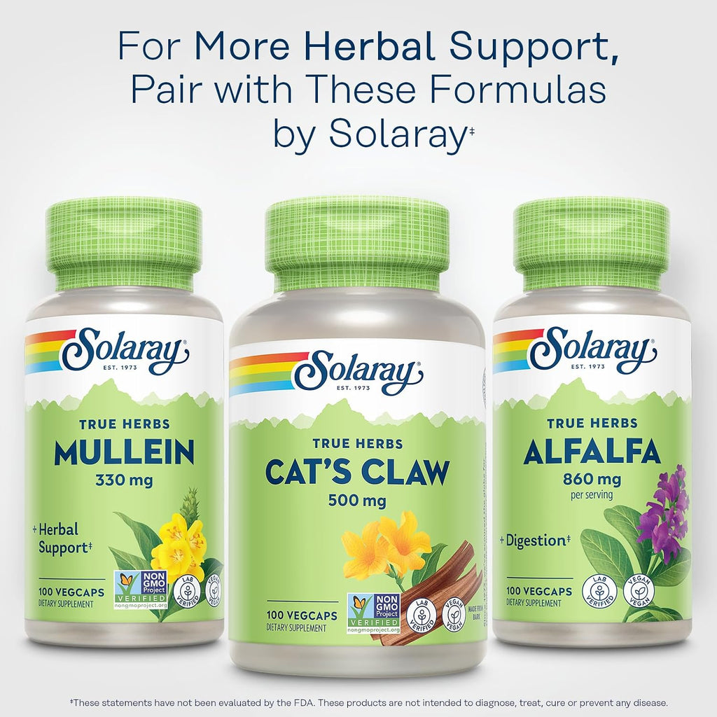 Solaray Uña de Gato (Cat's Claw) 500mg - 100 Cápsulas