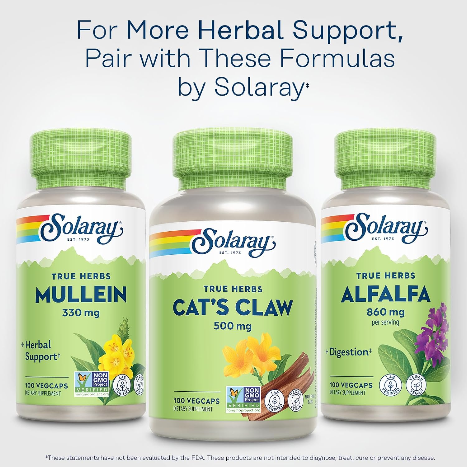 Solaray Uña de Gato (Cat's Claw) 500mg - 100 Cápsulas