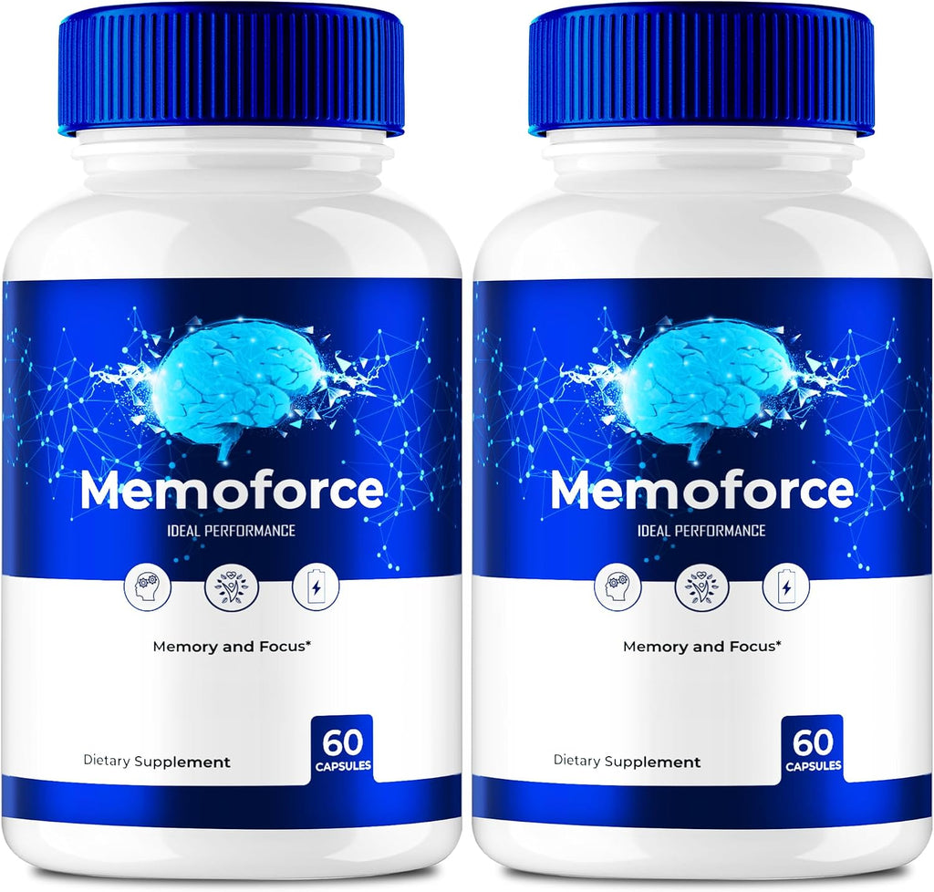 Memoforce Brain - Cápsulas para Memoria y Concentración (2 Pack)