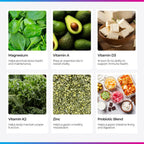 Livingood Daily Vitamina D3 K2 4000 UI, 9 en 1 con Vitaminas A, E, Zinc, Magnesio y Probióticos - 60 Cápsulas